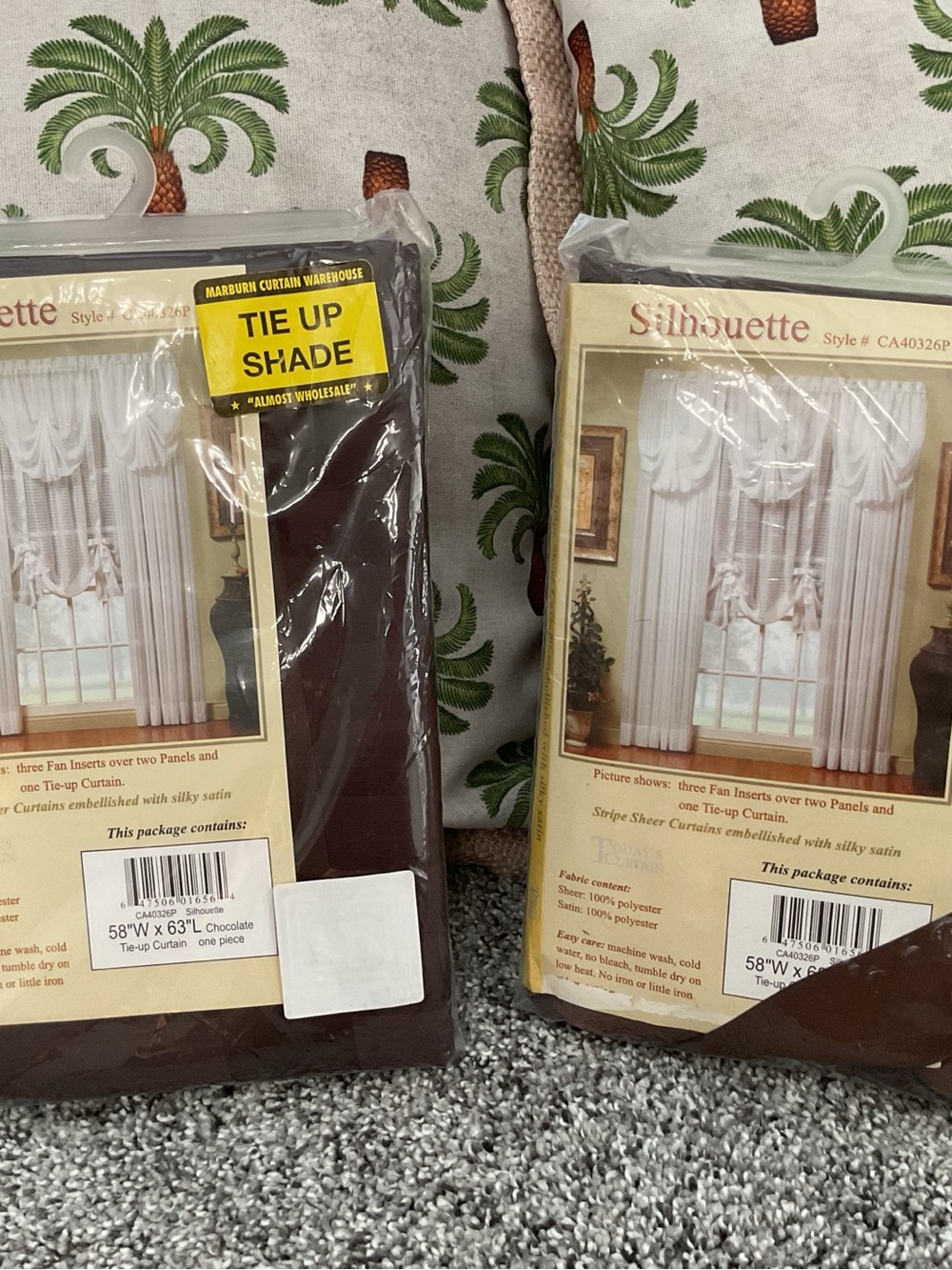 Silhouette Tie Up Shade Panel - Chocolate Brown